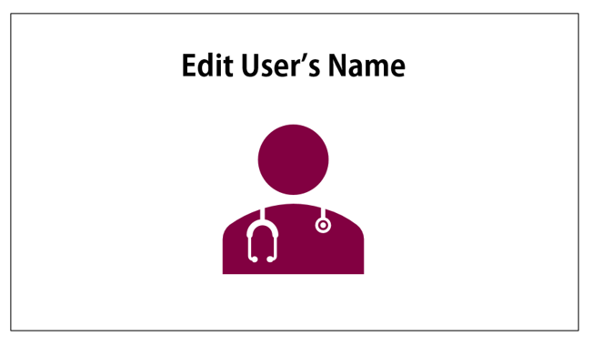 Edit User's Name